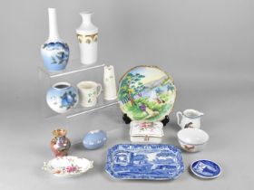 A Collection of Various Ceramics to Comprise Royal Copenhagen Bottle Vase, 20cm high (no.790 Y3-