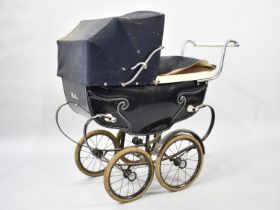 A Vintage Coach Built Silver Cross Doll's Pram