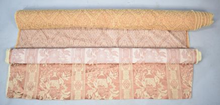 Two Rolls of Patterned Fabric, Each 140cm Long