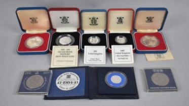 A Collection of Various Cased Proof Coins