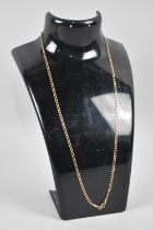 A 9ct Gold Necklace, Faceted Link Chain, 2.9gms