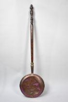 A 19th Century Copper Bed Warming Pan with Copper Handle