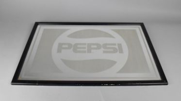 A Framed Reproduction Advertising Mirror for Pepsi, Frame 62.5x42cm