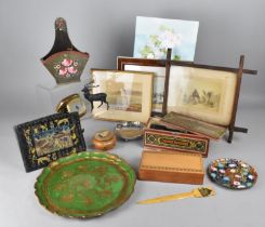 A Collection of Various Various Vintage and Later Sundries to Comprise Spelter Stag (Antler AF),