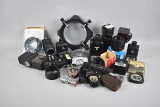A Collection of Various Vintage Camera Flash Guns Etc