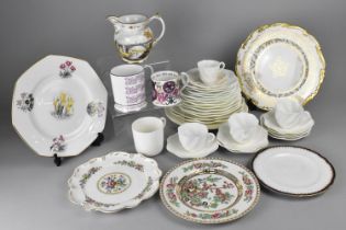 A Collection of Various Ceramics to Comprise Coalport White Glazed Teawares, Coalport Gilt and White