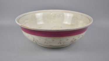 A Late 19th Century Wash Bowl, 40cm Diameter (Condition Issues)