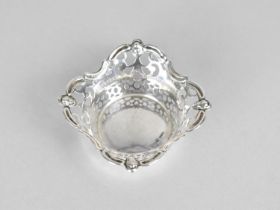 A Silver Reticulated Dish by SML ltd, Samuel Levi, Birmingham Hallmark 1941, 18x3cm high