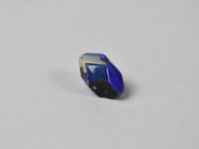 An Interesting and Pretty Faceted Blue Opal Bead, 12 Various Panels to Dodecahedron Shaped Bead,