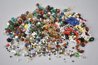 A Large Collection of Various Loose Beads, Mostly Glass