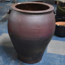 A Salt Glazed French Confit Pot, 37cms Diameter