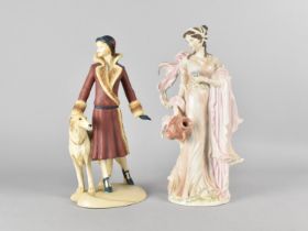 A Coalport Roaring Twenties Figures Together with a Wedgwood Classic Collection Figure, Winsome