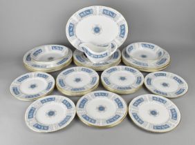 A Collection of Coalport Revelry Pattern Dinnerwares to Comprise Twelve Large Plates, Fifteen