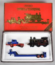 A Boxed Matchbox Model of Yesteryear, Scammell Truck And Trailer with Locomotive