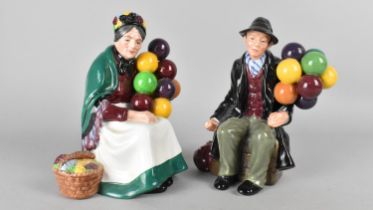 Two Royal Doulton Figures, The Balloon Man and the Old Balloon Seller