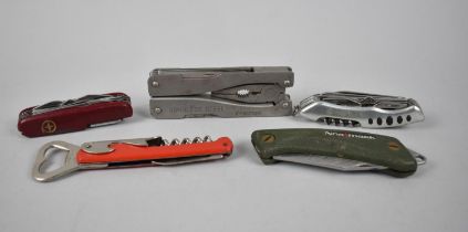 A Collection of Various Multitool Knives
