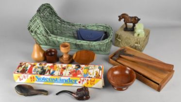A Collection of Various Items to Comprise Vintage Dolls Cot, Notenstaender Music Stand, Chinese
