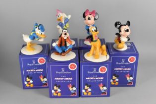 A Set of Six Royal Doulton The Mickey Mouse Collection Figures