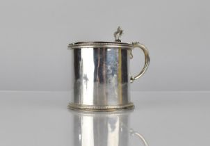 A Victorian Silver Mustard Pot by Henry John Lias and James Wakely, London 1879, Having Scrolled