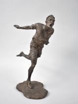 A Sherratt and Simpson Bronzed Resin Figure of "Male Runner" No 57361, 25cms High