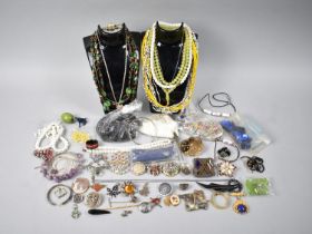 A Large Collection of Various Vintage Jewellery to include Earrings, Brooches, Jewellery