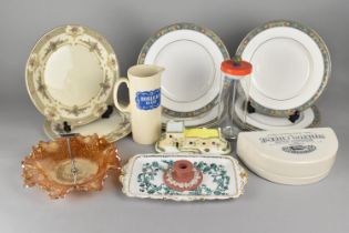 A Collection of Ceramics to Comprise Six Royal Doulton Christina Dinner Plates, Two Minton Persian