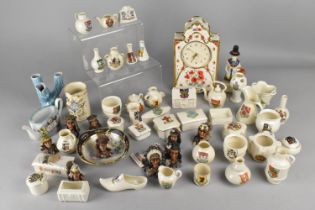 A Collection of Various Miniature Crested Ware, Resin Figures, etc