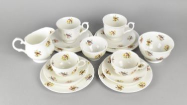 A Collection of J B Jones Bird Decorated Teawares to Comprise Cups, Saucers, Sides Plates, Milk