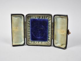 A Late Victorian/Edwardian Ladies Pocket Watch Case, 9cms by 7.5cms