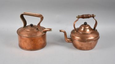 Two Early 20th Century Copper Kettles