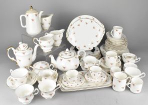 A Large Collection of Various Rose Pattern Teawares, Various Makes etc (Some Condition Issues)