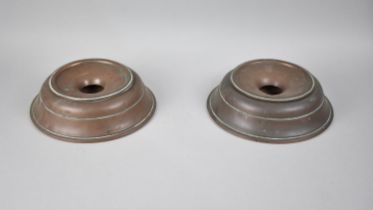 Two Victorian Copper Spittoons, 23cms Diameter