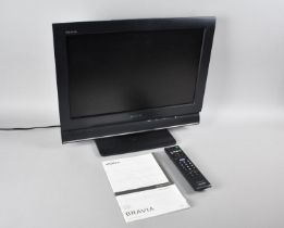 A Sony Bravia LCD Digital 18" TV with Remote