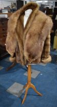 A Vintage Ladies Fur Jacket and Stole