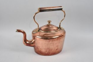 A Small Edwardian Copper Kettle, 23cms High