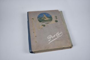 An Edwardian Postcard Album Containing Mixed Cards to include Famous Landmarks Etc