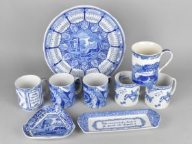 A Collection of Spode to Comprise Mugs, Plate etc