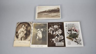 A Collection of Monochrome and Coloured Vintage Postcards, Various Subjects