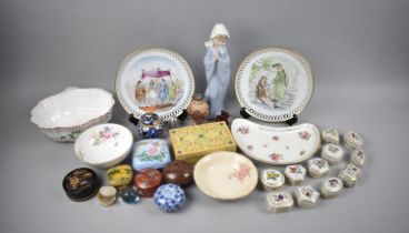 A Collection of Various Ceramics to Comprise B&G Copenhagen Porcelain Reticulated Trim Plates,