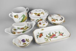 A Collection of Various Royal Worcester Evesham and Other Oven to Table Wares to Comprise Dishes,
