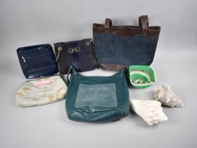 A Collection of Ladies Bags, Two Conch Shells Etc