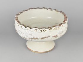 A Glazed Terracotta Footed Bowl, 29cm Diameter