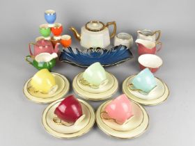 A Collection of Mid/Late 20th Century Ceramics to Comprise Part Salisbury Harlequin Tea Set, Carlton