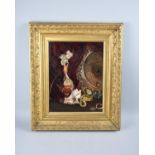 A Late 19th century Gilt Framed Oil, Still Life, 25.5x33cms