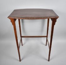 A Mid 20th Century Mahogany Occasional Table with Gadrooned Rim to Border, 53cms Wide