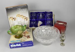 A Collection of Various Moulded and Other Glassware