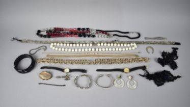 A Collection of Various Costume Jewellery to include Necklaces, Watches, Bangles, Brooches Etc