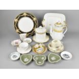 A Collection of Various Ceramics to Comprise Minton Cabinet Cup and Saucer Decorated with Gilt and