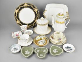 A Collection of Various Ceramics to Comprise Minton Cabinet Cup and Saucer Decorated with Gilt and