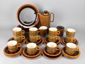 A Hornsea Bronte Service to Comprise Twelve Cups, Twelve Saucers, Six Side Plates, Coffee Pot,